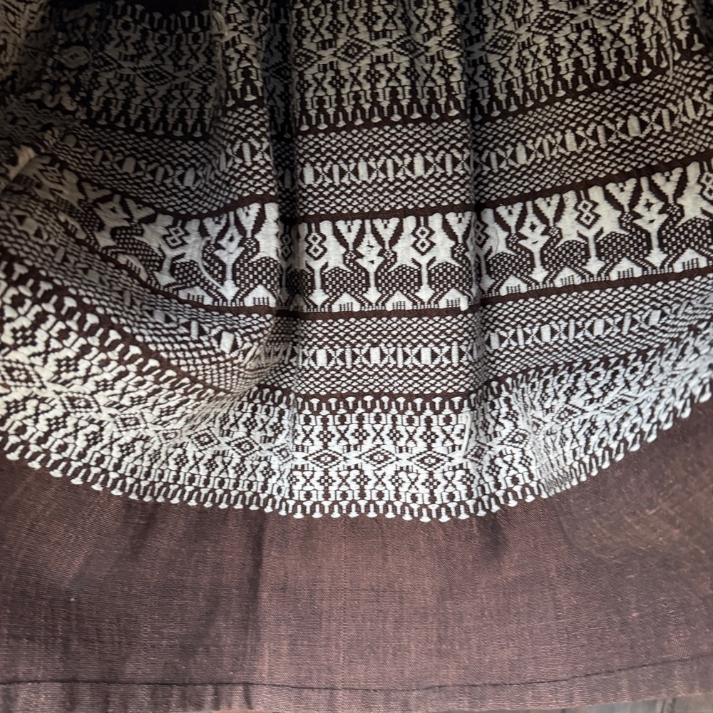Vintage Woven Ethnic Embroidered Guatemalan Skirt - Picture 9 of 9